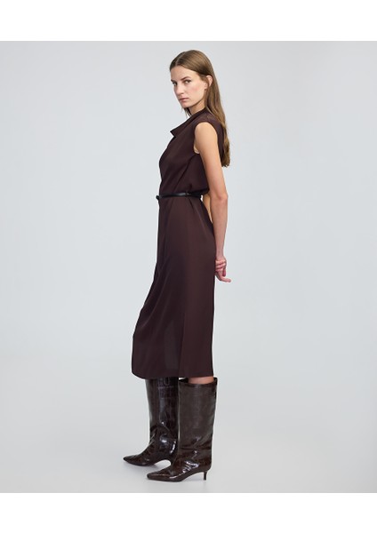 Kemerli Midi Elbise IW6250002234074 modelleri