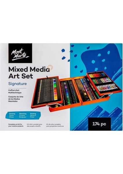 mm Premium Deluxe Çok Amaçlı Boyama Seti 174 Parça Signature