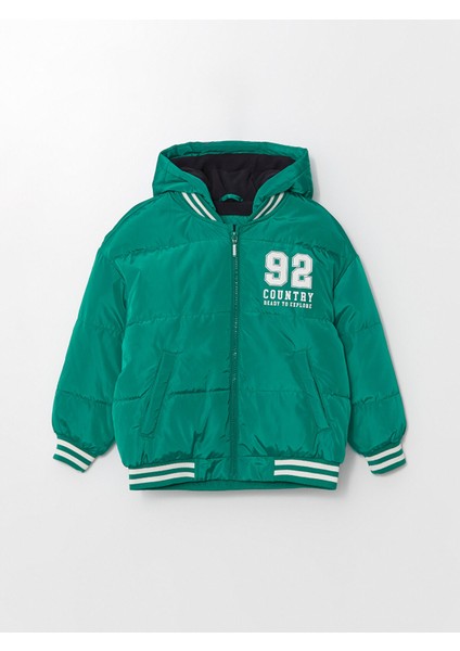 Yeni Sezon Kapüşonlu Erkek Çocuk Şişme Mont