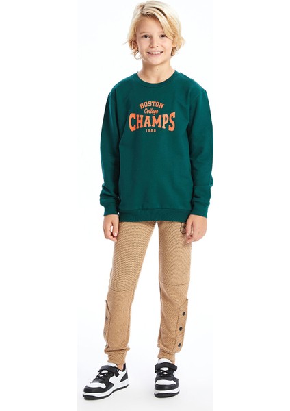 Yeni Sezon Beli Lastikli Erkek Çocuk Jogger Eşofman Altı