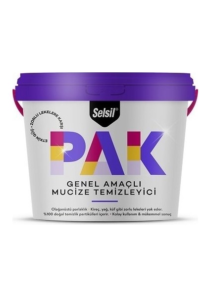 Pak Krem 500 gr Genel Amaçlı Mucize Temizleyici