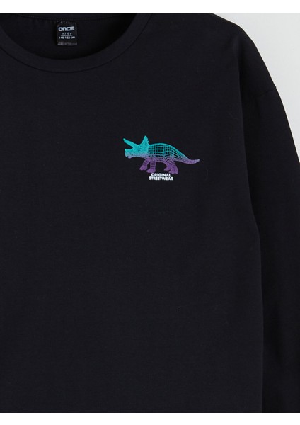 Yeni Sezon Bisiklet Yaka Baskılı Erkek Çocuk Pijama Üst fırsatları