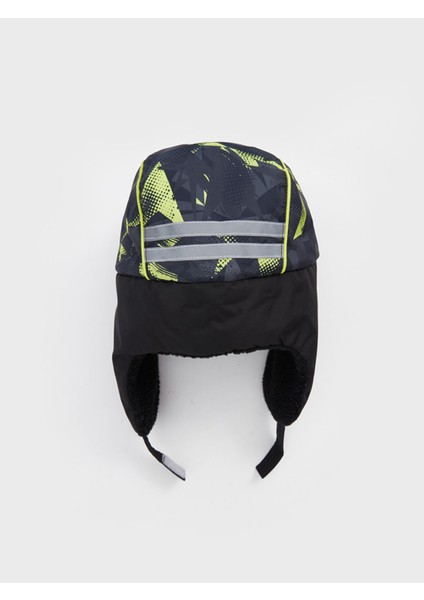 Yeni Sezon Baskılı Polar Erkek Çocuk Kar Şapkası modelleri