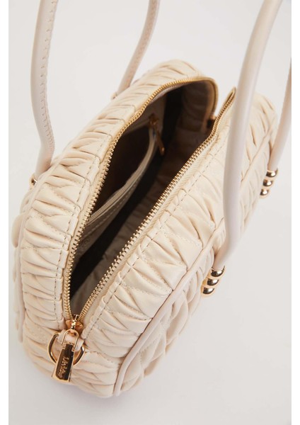 Krem Büzgü Model Baget Omuz Çanta modelleri