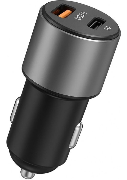 Usb-A 55W / PD20W Çift Çıkışlı Süper Hızlı Araç Şarj Aleti Başlığı OT704
