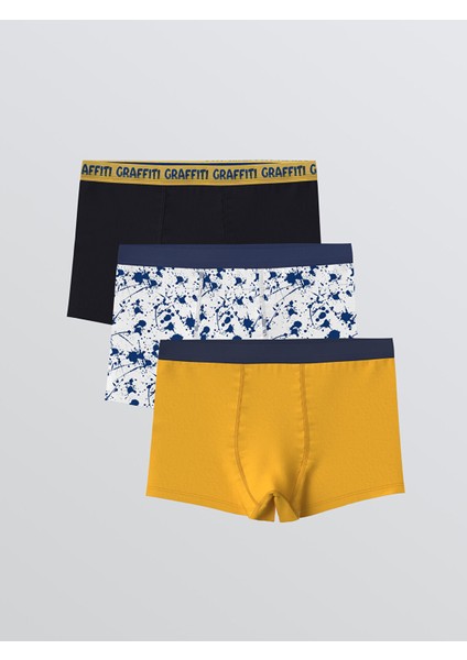 Yeni Sezon Baskılı Erkek Çocuk Boxer 3'lü