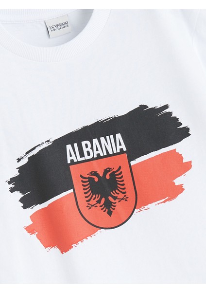 Yeni Sezon Bisiklet Yaka Albania Baskılı Erkek Çocuk Tişört fırsatları