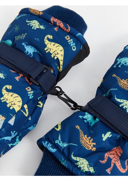 Yeni Sezon Baskılı Erkek Çocuk Kar Eldiveni modelleri