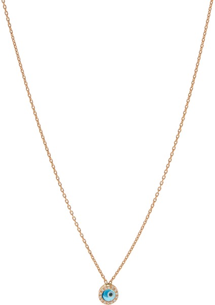 Göz Detaylı Kadın Altın Kolye