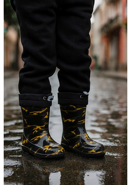 Unisex Çocuk Kamuflaj Desenli Yağmur Çizmesi fiyatları