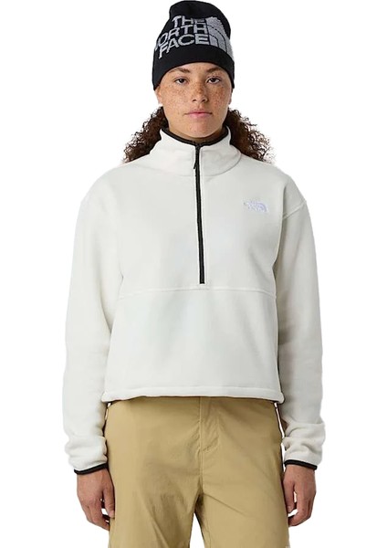 Glacier Fleece 1/2 Zip Short Kadın Beyaz Outdoor Polar NF0A8D2CQLI1