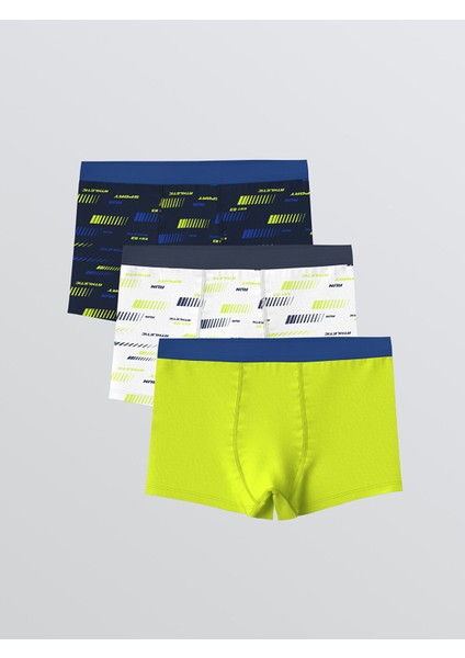 Yeni Sezon Baskılı Erkek Çocuk Boxer 3'lü