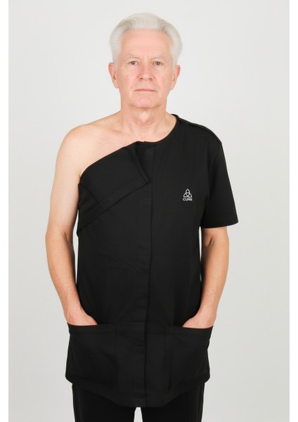 Cure Adaptif Ameliyat Sonrası Siyah Tedavi ve Hasta Bakım Kıyafeti Kateter - Port ve Damar Yolu Tedavisinde Kullanılabilir fiyatları