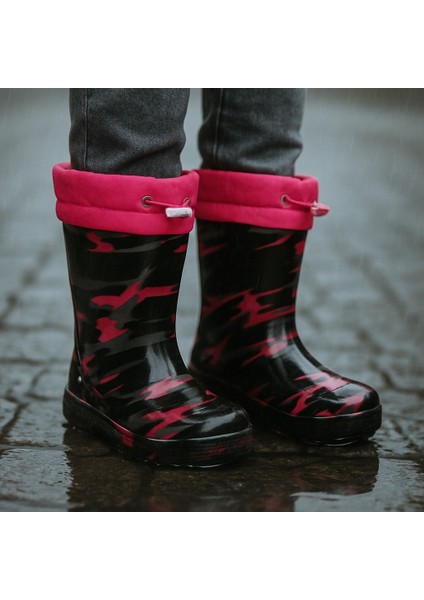 Unisex Çocuk Kamuflaj Desenli Yağmur Çizmesi fiyatları