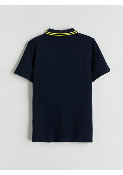 Yeni Sezon Polo Yaka Fenerbahçe Baskılı Erkek Çocuk Tişört modelleri