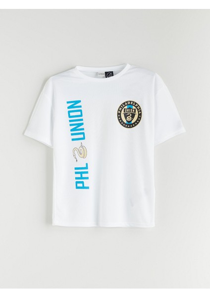 Yeni Sezon Bisiklet Yaka Philadelphia Union Baskılı Erkek Çocuk Tişört fiyatları