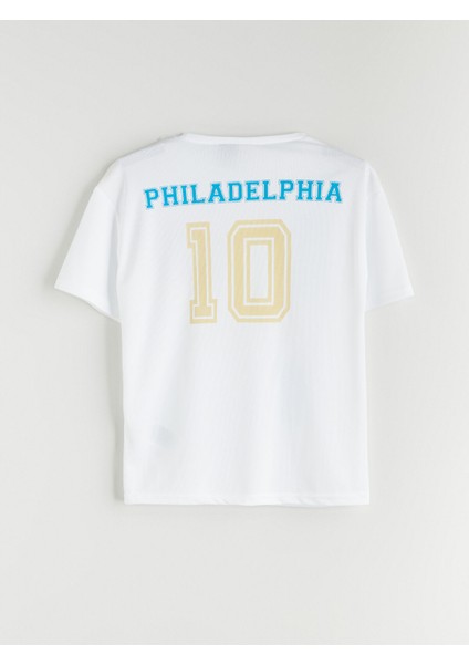 Yeni Sezon Bisiklet Yaka Philadelphia Union Baskılı Erkek Çocuk Tişört fırsatları