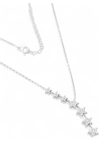 925 Ayar Gümüş Yıldızlı Kadın Gümüş Kolye fiyatları