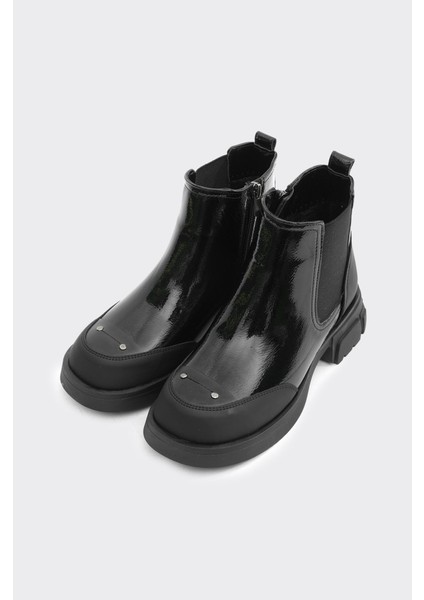 Hakiki Deri Yüksek Taban Fermuarlı Kadın Bot fiyatları