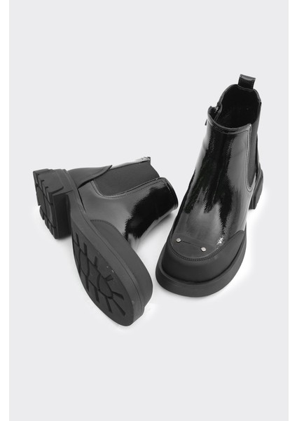 Hakiki Deri Yüksek Taban Fermuarlı Kadın Bot fırsatları