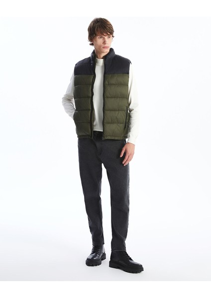Yeni Sezon Slim Fit Dik Yaka Erkek Şişme Yelek fiyatları