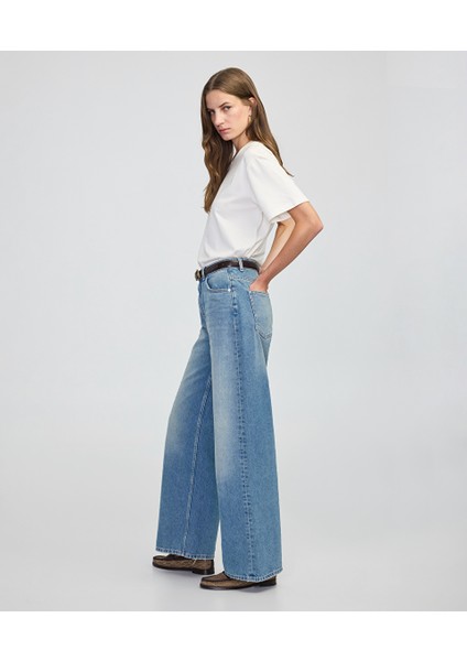 Wide Leg Jean Pantolon IW6250018046AC7 fiyatları