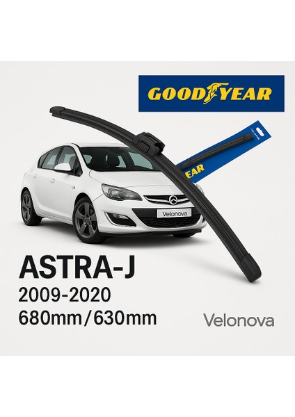 Good Year 2’li Set Muz Tipi Silecek Takımı Opel Astra J 2009-2020 Ön Cam Sileceği 680MM-630MM