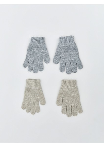 Yeni Sezon Basic Erkek Bebek Triko Eldiven 2'li
