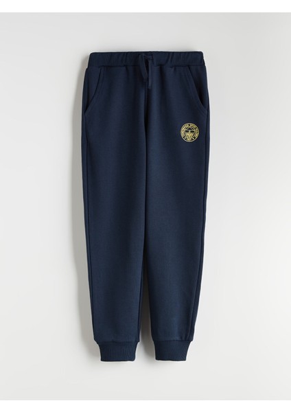Yeni Sezon Beli Lastikli Fenerbahçe Baskılı Erkek Çocuk Jogger Eşofman Altı