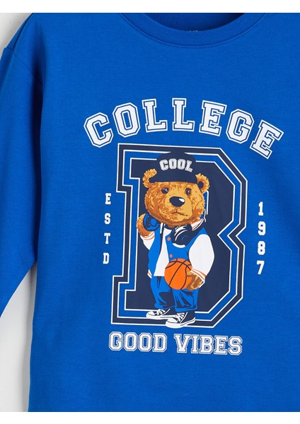 Yeni Sezon Bisiklet Yaka Erkek Çocuk Pijama Üst modelleri