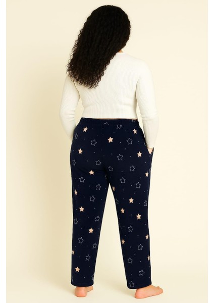 Kadın 401 Büyük Beden Cepli Polar Tek Alt Lacivert fiyatları