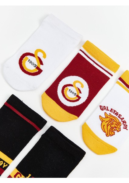 Yeni Sezon Galatasaray Desenli Erkek Çocuk Patik Çorap 5'li modelleri
