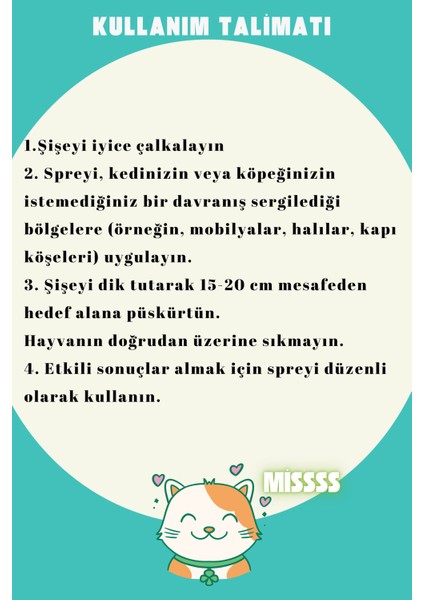 Kedi Eğitim Seti: Sprey, Pedi ve Tırmalama Engelleyici 200 ml modelleri
