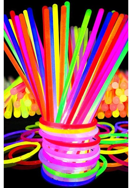 Parti Aydınlatma Fosforlu Çubuk Işıklı 100 Adet Glow Çubuk Işklı Aydınlatma 24 Saat Boyunca Parlaklk modelleri