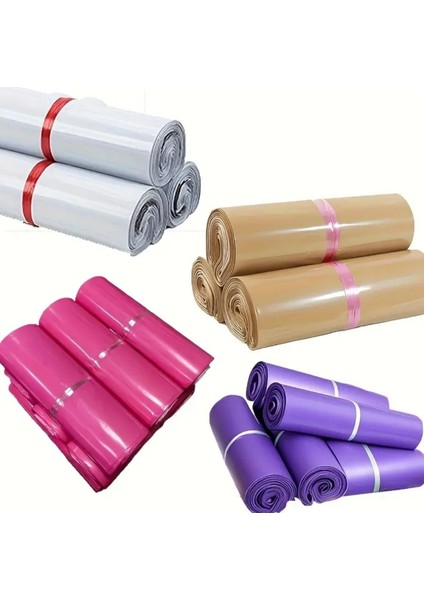 Kargo Poşeti, E Ticaret Poşeti, Paketleme Poşeti, Cepsiz Kargo Poşeti, Pembe 38X52 (100 Adet)