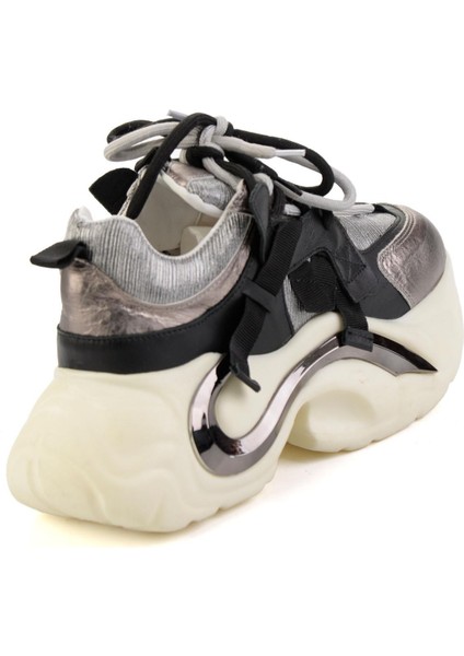 Siyah Hakiki Deri Kadın Sneaker K01480005303 modelleri