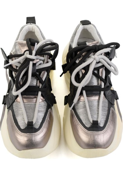 Siyah Hakiki Deri Kadın Sneaker K01480005303 fırsatları