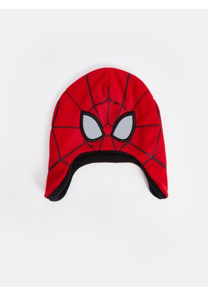 Yeni Sezon Spider-Man Baskılı Erkek Çocuk Kar Şapkası