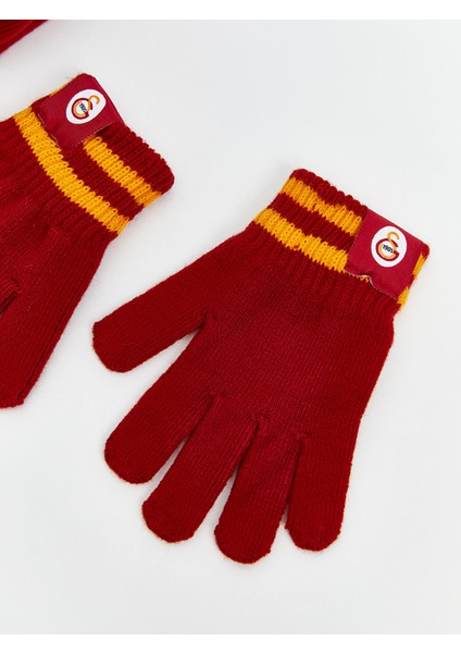 Yeni Sezon Galatasaray Nakışlı Erkek Çocuk Atkı Bere Eldiven Seti modelleri