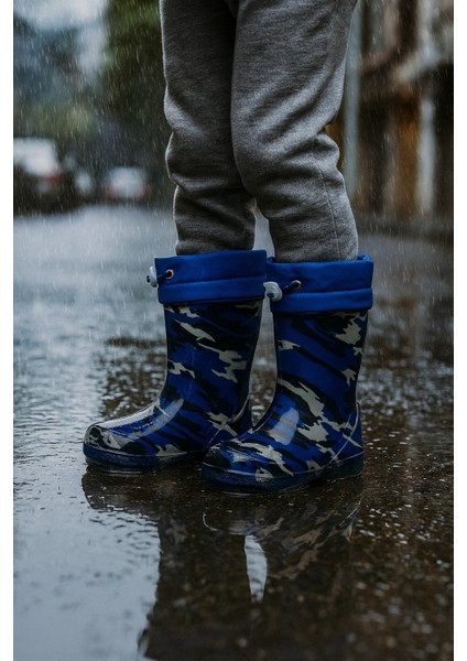 Unisex Çocuk Kamuflaj Desenli Yağmur Çizmesi fiyatları