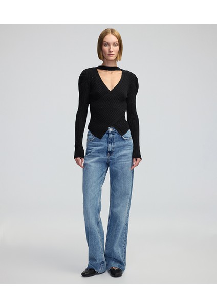 Lurex Iplikli Cutout Triko IW6240050278001 fiyatları