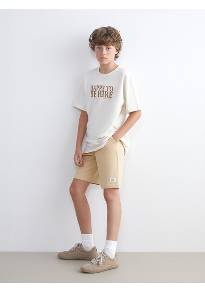 Yeni Sezon Beli Lastikli Erkek Çocuk Şort