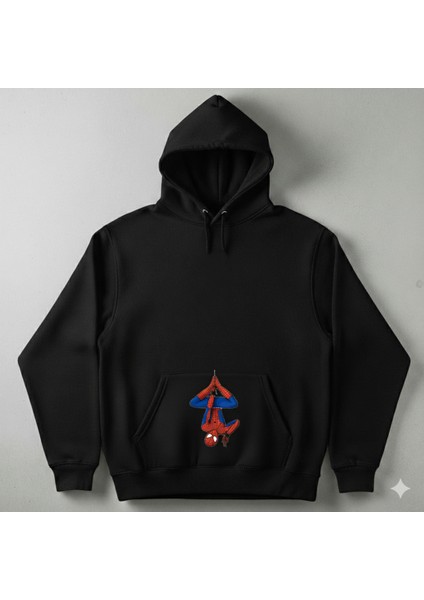 Spiderman Baskılı Hoodie