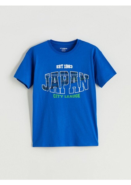 Yeni Sezon Bisiklet Yaka Erkek Çocuk Pijama Üst