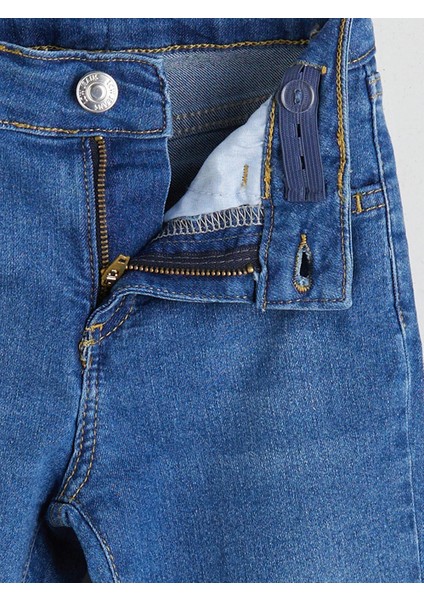 Lcw Kids Indigo Flare Fit Kız Çocuk Jean Pantolon ve Toka 2'li indirimleri