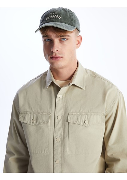 Yeni Sezon Rahat Kalıp Uzun Kollu Gabardin Erkek Gömlek Ceket fiyatları