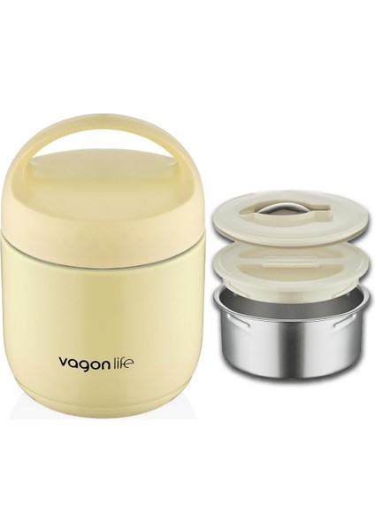 2 Bölmeli Çelik Saklama Kabı 1200 ml BL10104 fiyatları