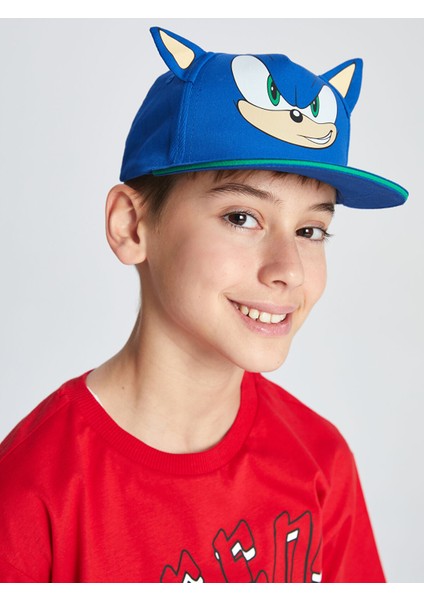 Yeni Sezon Sonic Baskılı Erkek Çocuk Kep Şapka