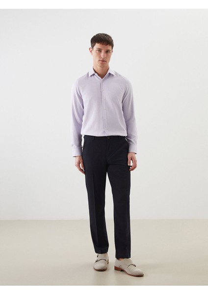 Yeni Sezon Slim Fit Uzun Kollu Armürlü Erkek Gömlek fiyatları