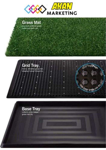 Büyük Köpek Tuvalet Eğitim Parkı, 64X51X3.8CM, Eğlenceli ve Kullanışlı Tasarım